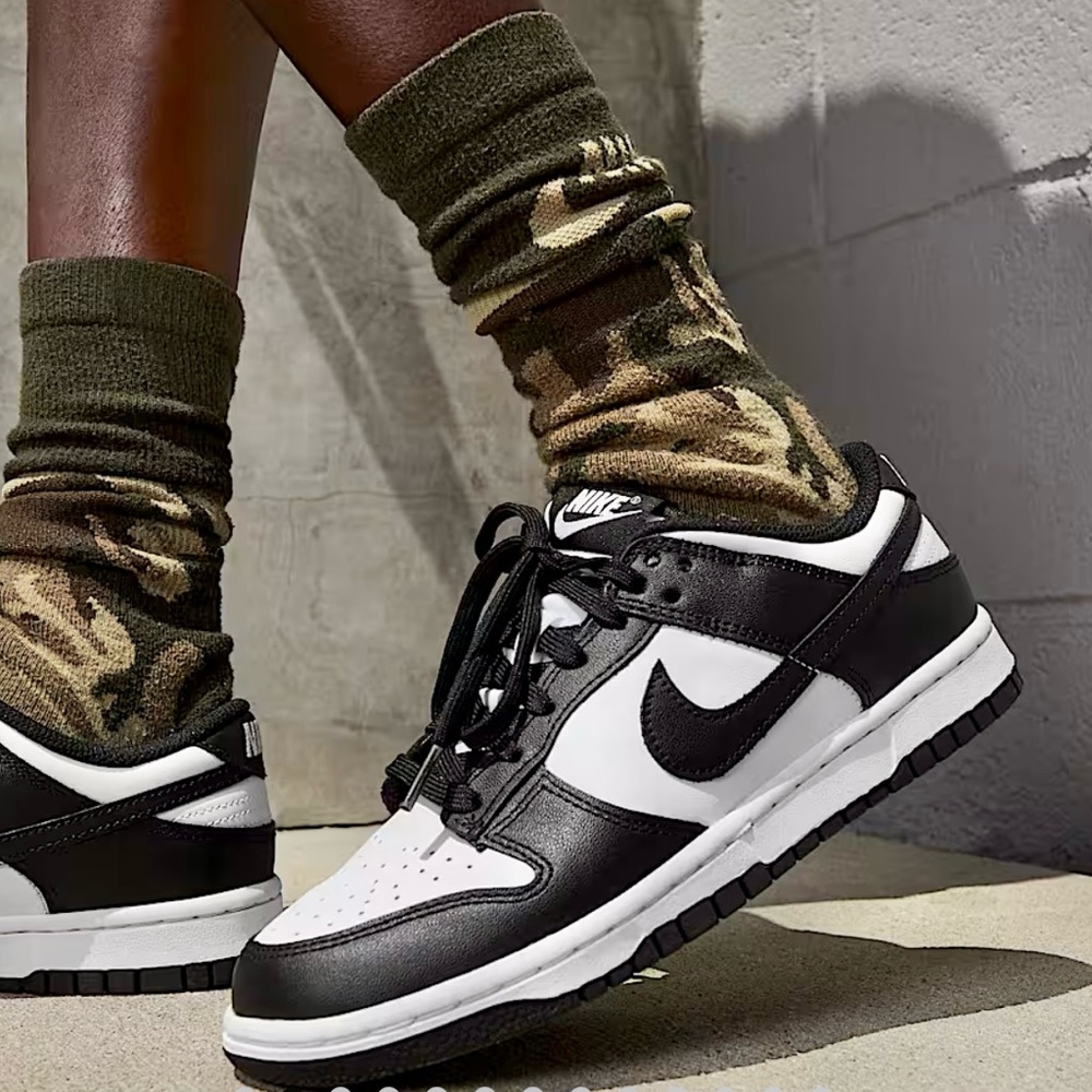 Nike Dunk Low Retro in Black & White (Panda) Classic Low-Top Nike Dunk Sneakers - Picture 16 of 16